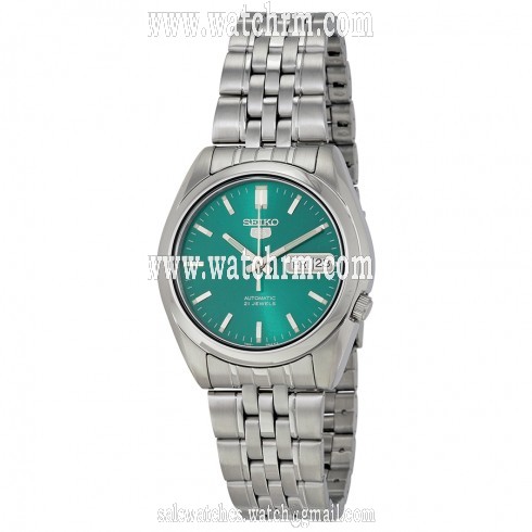 Seiko 5 Automatic Green Dial Stainless Steel Men's Watch SNK543K