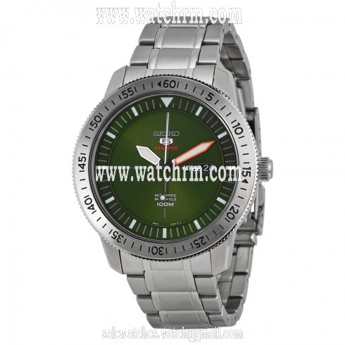 Seiko 5 Automatic Green Dial Stainless Steel Men's Watch SRP561