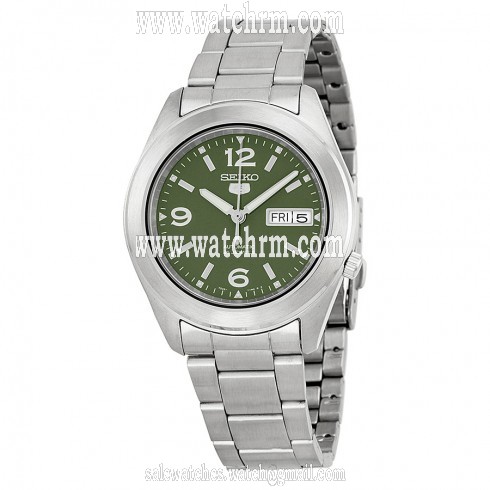 Seiko 5 Automatic Green Dial Stainless Stell Men's Watch SNKM75