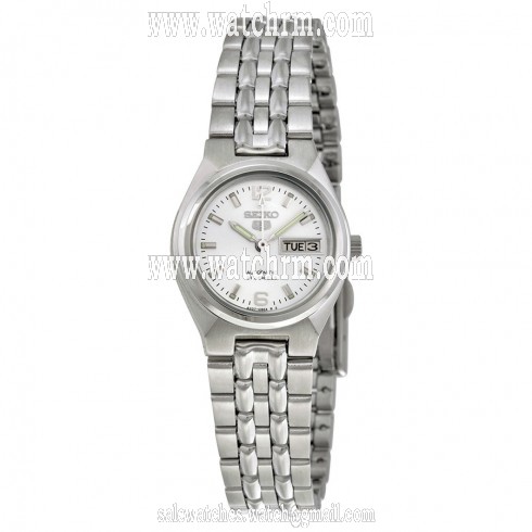Seiko 5 Automatic Silver Dial Stainless Steel Ladies Watch SYMK31