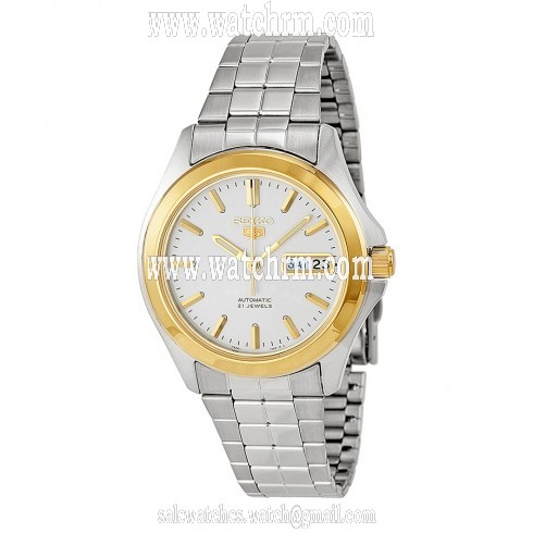 Seiko 5 Automatic Silver Dial Stainless Steel Men's Watch SNKK96