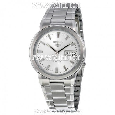 Seiko 5 Automatic Silver Dial Stainless Steel Men's Watch SNXE89K