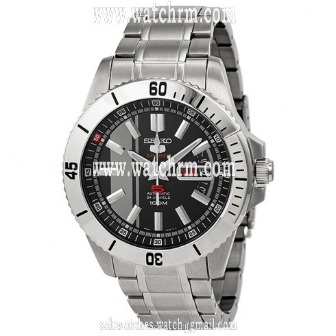 Seiko 5 Automatic Sports Grey Dial Steel Men's Watch SRP423