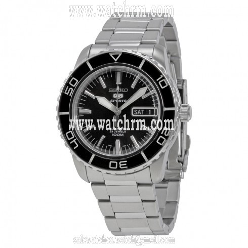 Seiko 5 Black Dial Automatic Men's Watch SNZH55