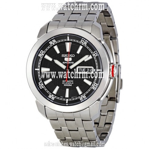 Seiko 5 Black Dial Automatic Men's Watch SNZH63