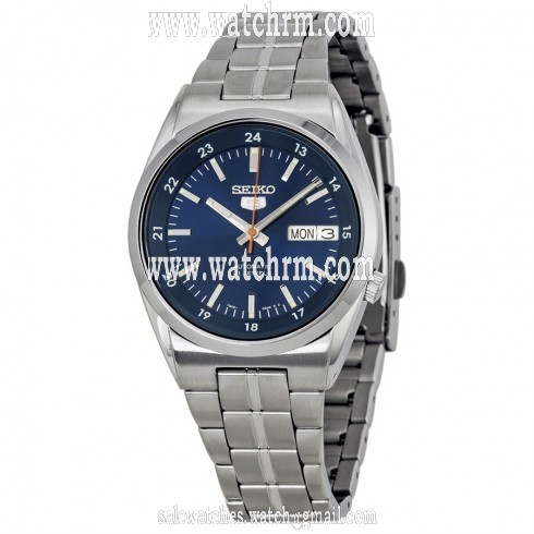 Seiko 5 Blue Dial Stainless Steel Men's Watch SNKJ09