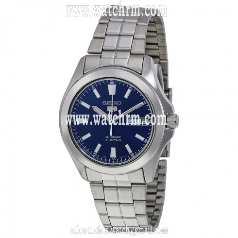 Seiko 5 Dark Blue Dial Stainless Steel Men's Watch SNKL07