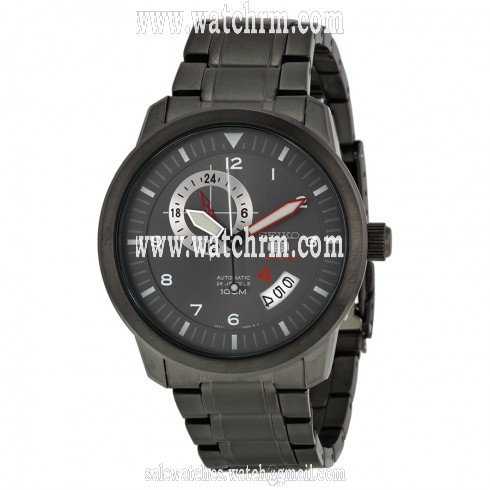 Seiko 5 Grey Dial Grey Ion-plated Men's Watch SSA209K1