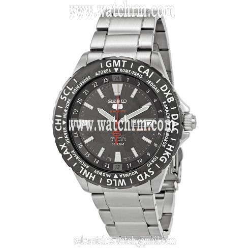 Seiko 5 Special Edition Automatic Black Dial Stainless Steel Men's Watch SRP433