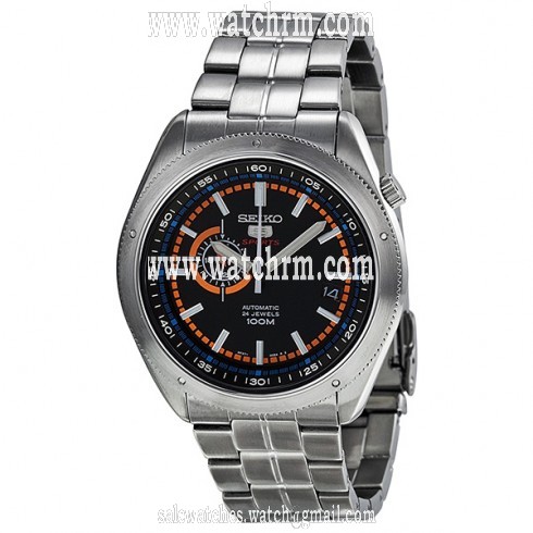 Seiko 5 Sports  Automatic Black Dial Stainless Steel Men's Watch SSA067