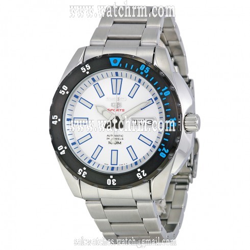 Seiko 5 Sports Automatic Silver Dial Stainless Steel Men's Watch SRP359