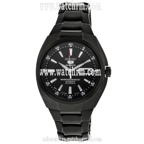 Seiko 5 Sports Black Dial Black PVD Stainless Steel Automatic Men's Watch SNZD49J1