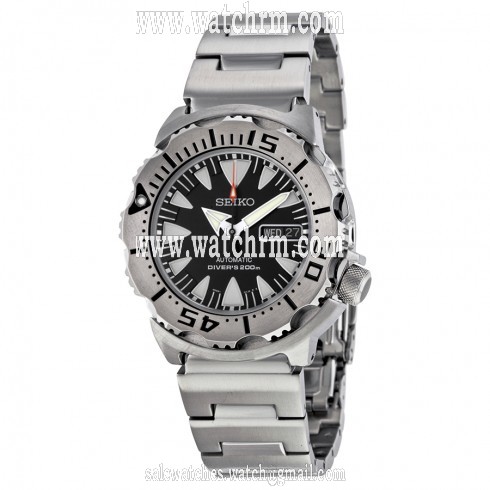Seiko 5 Sports Diver  Automatic Black Dial Stainless Steel Men's Watch SRP307