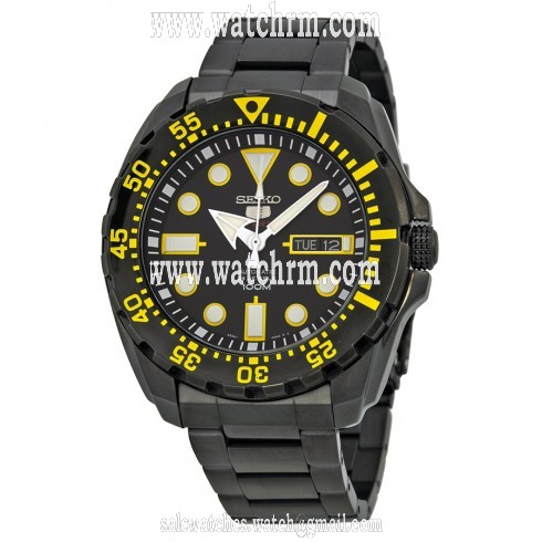 Seiko 5 Sports Divers Black Dial Men's Watch SRP607