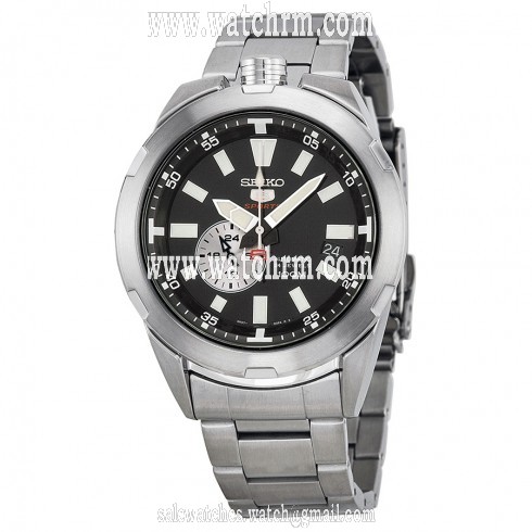 Seiko 5 Sports Spacewalk  50th Anniversary Black Dial Stainless Steel Men's Watch SSA167