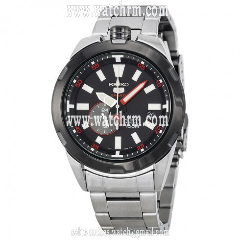 Seiko 5 Sports Spacewalk 50th Anniversary Black Dial Stainless Steel Men's Watch SSA169