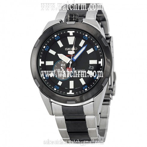 Seiko 5 Sports Spacewalk 50th Anniversary Black Dial Two-tone Men's Watch SSA171