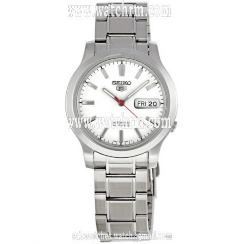Seiko 5 White Dial Automatic Men's Watch SNK789