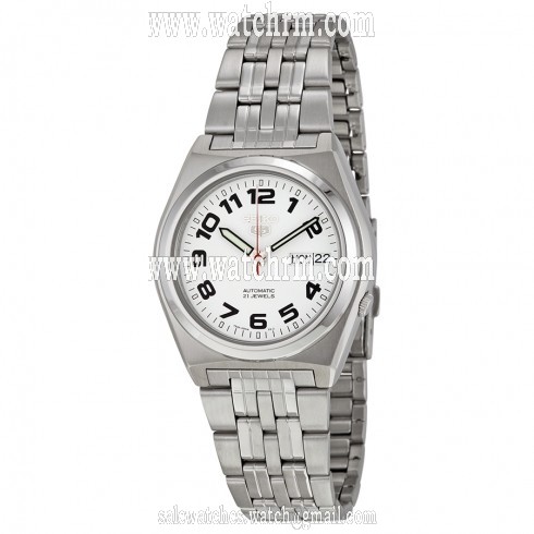 Seiko 5 White Dial Stainless Steel Automatic Men's Watch SNK653