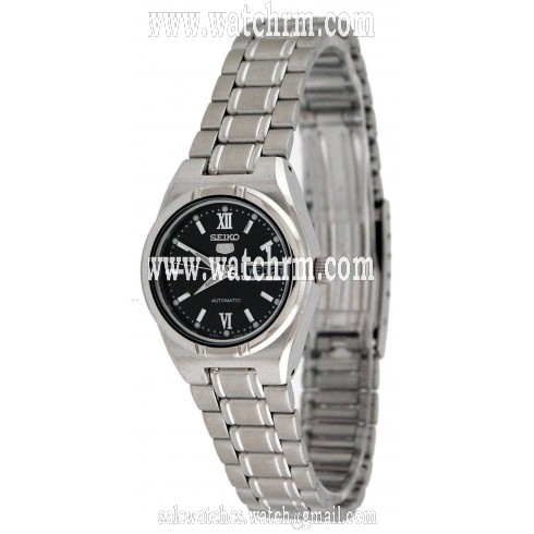 Seiko Automatic Black Dial Stainless Steel Ladies Watch SYM607