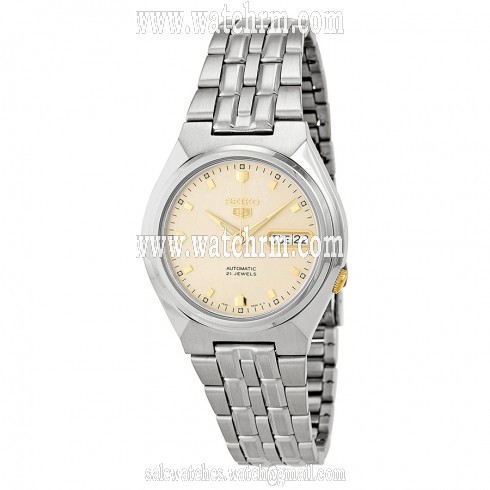 Seiko Automatic Champagne Dial Stainless Steel Men's Watch SNKL69