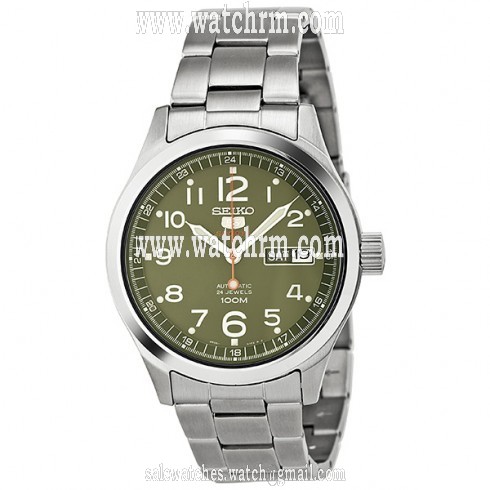 Seiko Automatic Green Dial Stainless Steel Ladies Watch SRP271