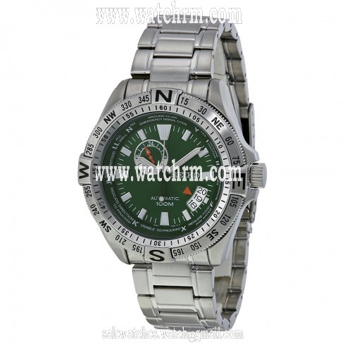 Seiko Automatic Green Dial Stainless Steel Men's Watch SSA093