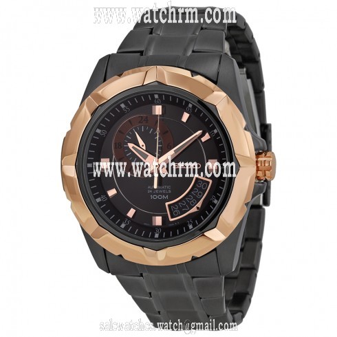 Seiko Black Dial Black Ion-plated Men's Watch SSA228K1