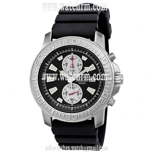 Seiko Black Dial Chronograph Men's Watch SNN203