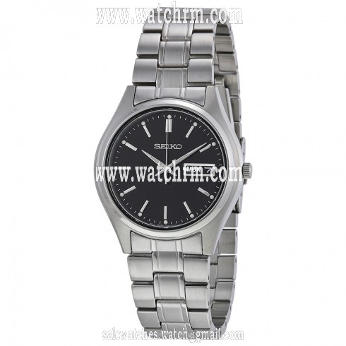 Seiko Black Dial Men's Watch SGGA11