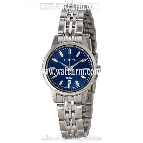 Seiko Blue Dial Stainless Steel Ladies Watch SUR897