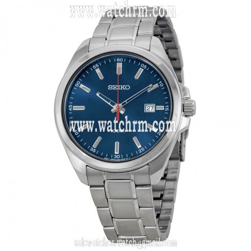 Seiko Blue Dial Stainless Steel Men's Watch SUR059