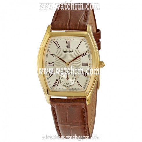 Seiko Brown Leather Strap Men's Watch SRK008