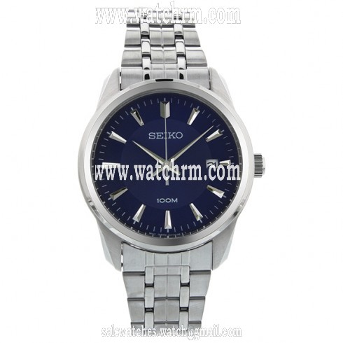 Seiko Casual Blue Dial Stainless Steel Men's Watch SGEG03