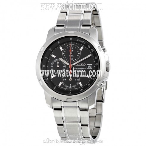 Seiko Chronograph Black Dial Men's Watch SNDB03