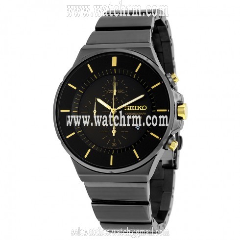 Seiko Chronograph Black Dial Men's Watch SNDD57