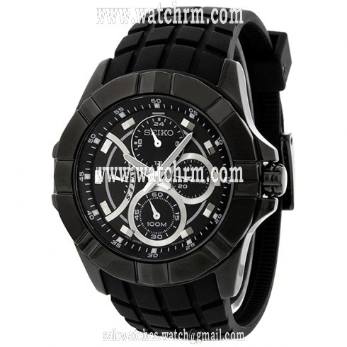 Seiko Chronograph Black Dial Men's Watch SRL071