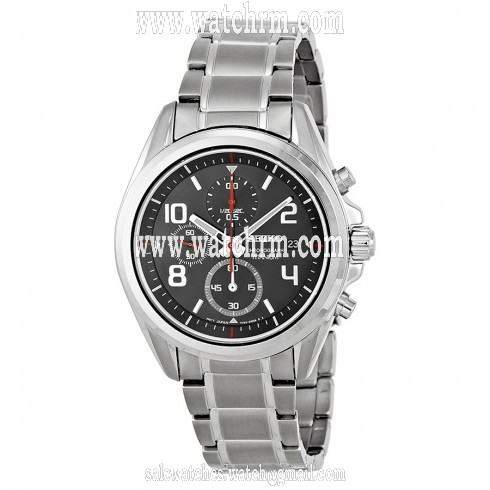 Seiko Chronograph Black Dial Titanium Men's Watch SNDE61