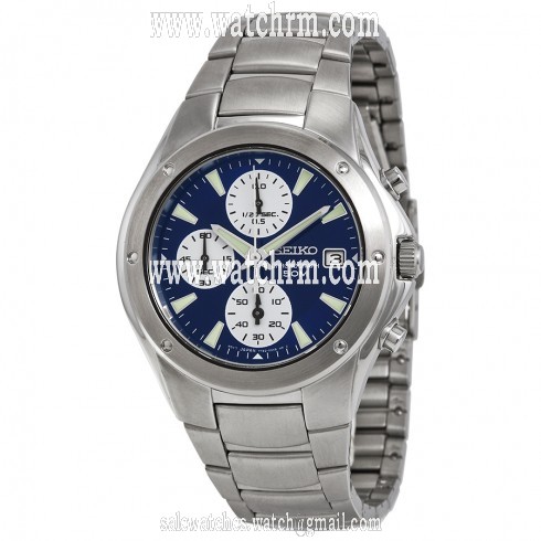 Seiko Chronograph Blue Dial Men's Watch SND553