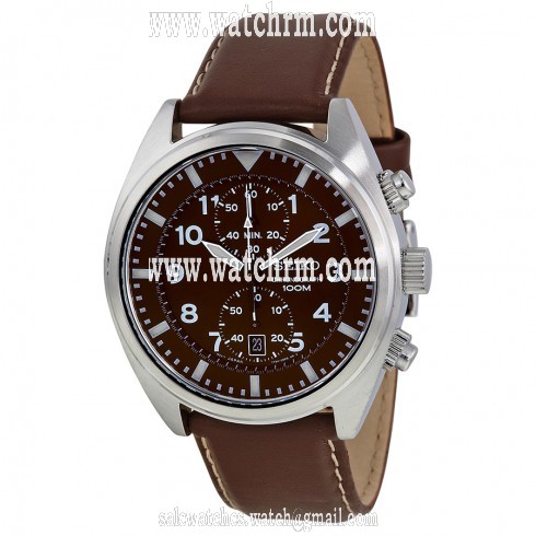 Seiko Chronograph Brown Dial Men's Watch SNN241