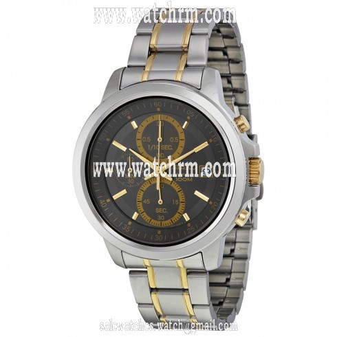 Seiko Chronograph Charcoal Dial Men's Watch SKS449