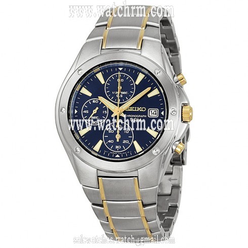 Seiko Chronograph Two-Tone Men's Watch SND585