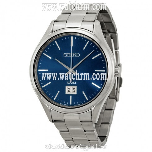 Seiko Classic Blue Dial Stainless Steel Men's Watch SUR021