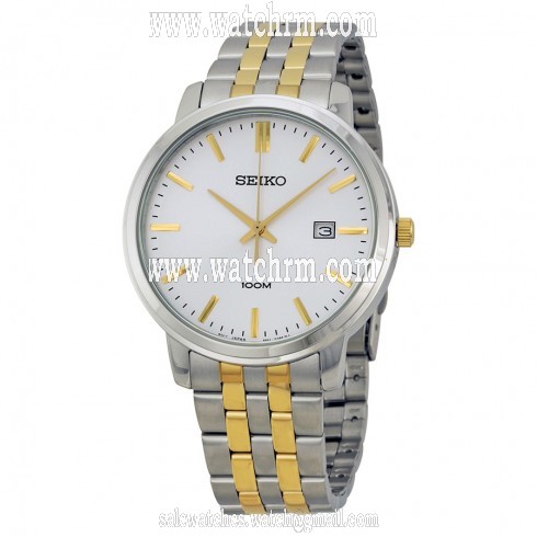 Seiko Classic Neo Silver Dial Two-tone Stainless Steel Men's Watch SUR111