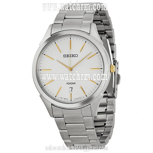 Seiko Classic Silver Dial Stainless Steel Men's Watch SGEG71