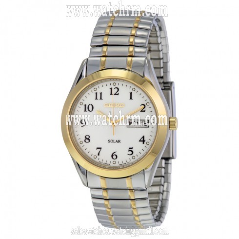 Seiko Classic Solar Two-tone Expansion Men's Watch SNE062