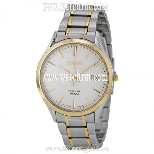 Seiko Classic White Dial Two-tone Men's Watch SGEG96