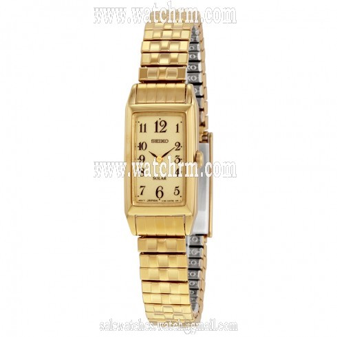 Seiko Core Champagne Dial Dold-tone Expansion Ladies Watch SUP244