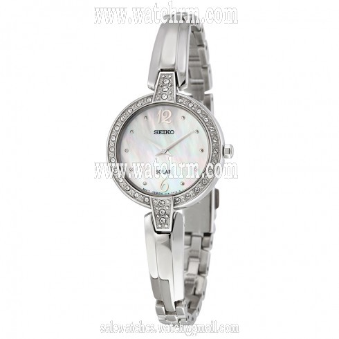 Seiko Core Mother of Pearl Dial Stainless Steel Ladies Watch SUP287