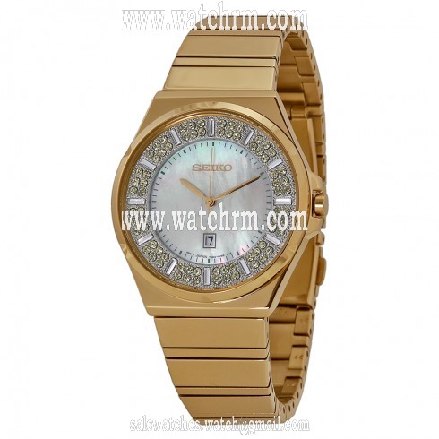 Seiko Core Solar Mother of Pearl Dial Ladies Watch SXDG14